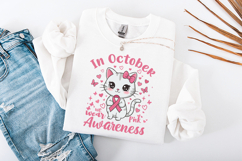 In October We Wear Pink SVG - Breast Cancer Awerness Product Image 2