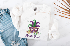 Mardi Gras Mask SVG - Unmask the Mystery Carnival Art Product Image 3