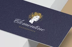 Floral hairdress woman minimal logo Product Image 3