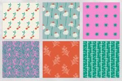 16 Cherry &amp; Peony Seamless Patterns Product Image 3