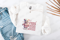 Pink Rebel Teddy Bear SVG - Cute Graffiti Girl Bear Design Product Image 3