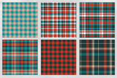 16 Holiday Plaid Seamless Patterns Product Image 3