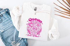 Ocean State of Mind Retro Summer SVG Cut File Design Product Image 3