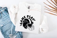 Game Play SVG - Bold Football Helmet Varsity Spirit Graphic Product Image 1