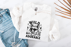 Wild But Adorable Fox SVG PNG JPG Cute Animal Shirt Art Product Image 3