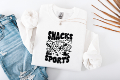 Snacks and Sports SVG - Retro Groovy Baseball &amp; Softball Product Image 3