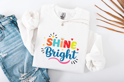 Shine Bright SVG - Colorful Inspirational Nursery Art Product Image 3