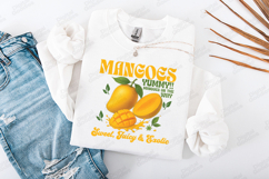 Mangoes Yummy Sweet Juicy Exotic SVG Tropical Fruit Design Product Image 1