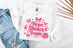 Hope Shines Bright SVG - Breast Cancer Awareness Product Image 2