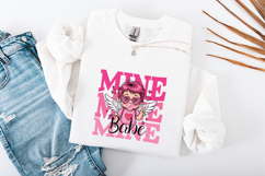 Retro Valentine Cupid Girl PNG - Mine Babe Sublimation Product Image 3