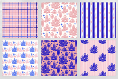 Indigo Quartz Seamless Pattern Set Product Image 3