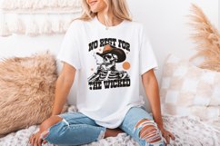 No Rest for the Wicked PNG, Western Cowboy Skull Design Product Image 3
