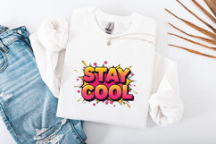 Stay Cool SVG - Comic Pop Art Retro Explosion Cut File Product Image 3