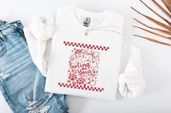 Retro Feeling Lucky Valentine Coquette Vegas PNG Design Product Image 3