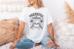 Thankful Vibes PNG Digital Download, Skeleton Heart Hands, Product Image 2
