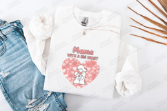 Mama With A Big Heart SVG - Cute Motherhood Love Art Product Image 3