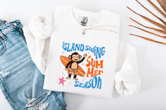 Island Swing Monkey SVG - Surfing Chimp Summer Beach PNG Product Image 3