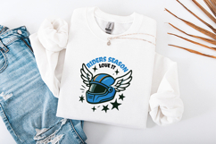 Riders Season SVG - Winged Racing Helmet Sports PNG Product Image 3