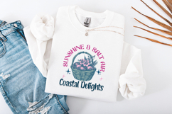 Sunshine &amp; Salt Air Coastal Easter Basket PNG Design Product Image 3