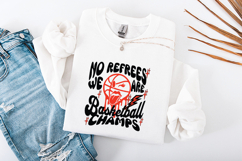 No Referees Basketball Champs SVG - Groovy Game Day Design Product Image 3
