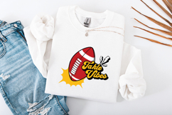 Retro Football Tackle Vibes SVG Comic Style Sports Design Product Image 3