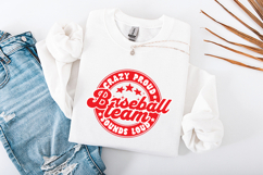 Baseball Team SVG - Crazy Proud Retro Spirit Diamond Seal Product Image 3