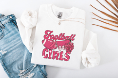 Football Girls SVG Pink Gameday Cheer Megaphone PNG Design Product Image 3