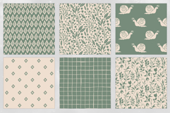 16 Sage &amp; Ivory Seamless Patterns Product Image 3