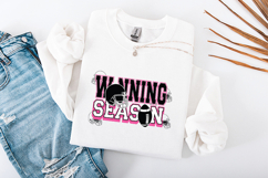 Football Season SVG - Winning Season Pink Varsity Design Product Image 3