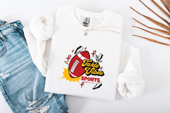 Retro Football Takle Vibes Sports Season SVG Comic Design Product Image 3