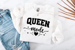 Queen Mode SVG - Trendy Minimalist Lifestyle Shirt Design Product Image 2