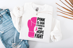 Faith Over Fear SVG - Breast Cancer Awerness Product Image 1