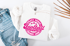 Football Mom SVG - Crazy Proud Sounds Loud Spirit Badge Product Image 2