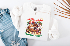 Kawaii Bunny Beach Tropical Vibes Sublimation SVG PNG Product Image 3