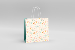 4 Pink and Gold Christmas Seamless Patterns, Digital Paper Product Image 3