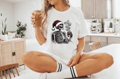 Spooky Christmas PNG, Skeleton Christmas Funny PNG Product Image 3