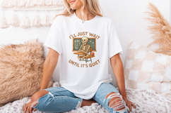 I&#039;ll Just Wait Until It&#039;s Quiet PNG, Funny Teacher Skeleton Product Image 3