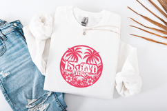 Island Vibes Summer SVG - Tropical Palm Tree &amp; Floral Design Product Image 3