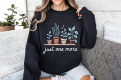 Just One More Plant Lover PNG, Pastel House Plant Clipart, Product Image 2