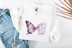 Hello Summer Happy SVG - Floral Butterfly Inspirational File Product Image 3