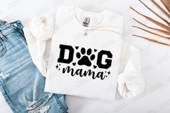 Dog Mama SVG - Trendy Paw Print Pet Lover Shirt Design Product Image 2