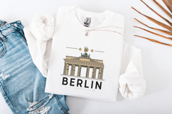 Berlin Germany SVG Brandenburg Gate Beer Travel Logo PNG Product Image 3
