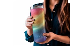 Rainbow Holographic Tumbler Wrap Sublimation, 20 oz Product Image 3