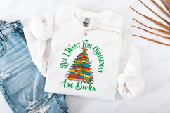 All I Want For Christmas Are Books SVG | Bookworm Tree Art Product Image 2