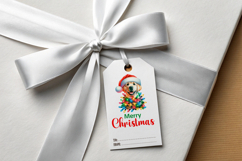 4 Christmas Dog Gift Tags, Printable Christmas Gift Tags PNG Product Image 3