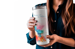 Floral Flamingo Tumbler Wrap 20 oz, Summer Sublimation PNG Product Image 3