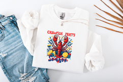 Crawfish Party Season SVG - Colorful Louisiana Boil Graphic Product Image 3