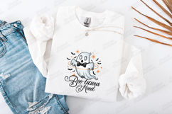 Boo-licious Mood SVG - Retro Ghost Halloween Cut File Product Image 3