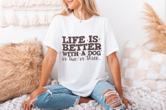 Dog Mom png, Dog Lover PNG, Funny Dog Memes, Life Better Product Image 3
