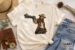 Vintage Western Line Art Design With Rustic Rodeo Mood, Product Image 3